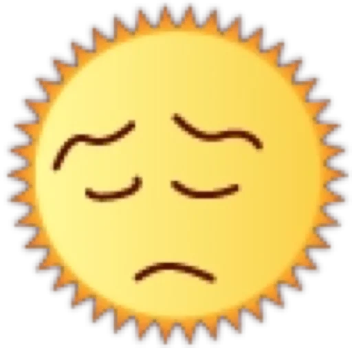 😞 Стикер «Солнце» для Telegram