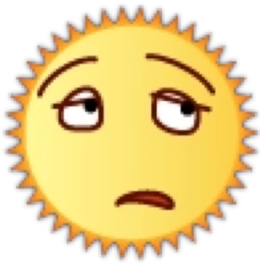 😒 Стикер «Солнце» для Telegram