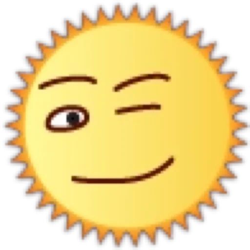 😉 Стикер «Солнце» для Telegram