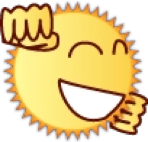 🥳 Стикер «Солнце» для Telegram