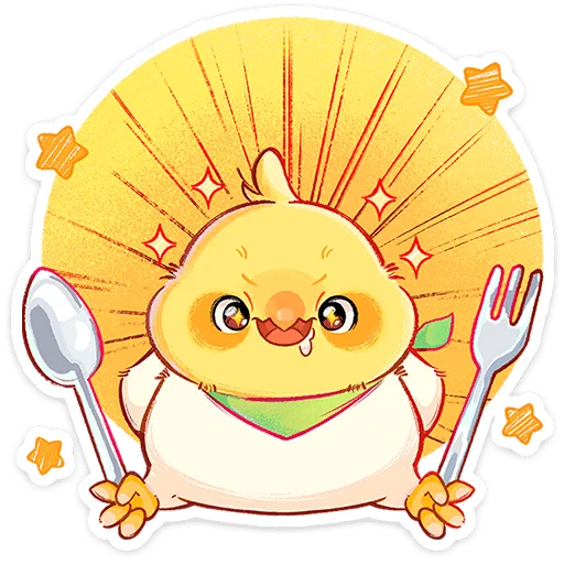 🐣 Стикер «Лучик» для Telegram