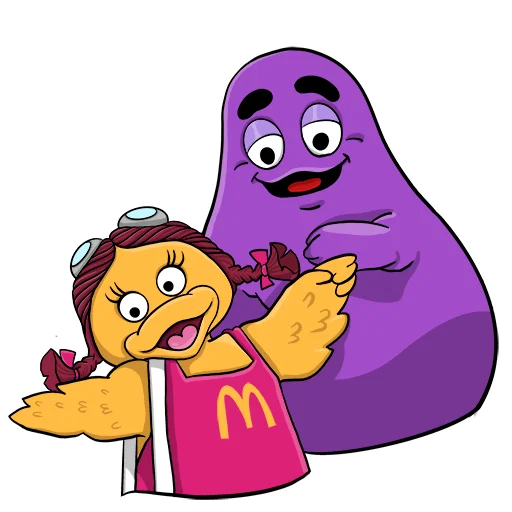 🐥 Стикер «GRIMACE_FAMILY» для Telegram