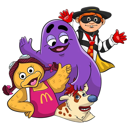 👨‍👦‍👦 Стикер «GRIMACE_FAMILY» для Telegram
