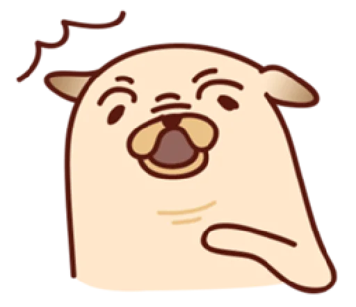 😱 Стикер «Sundae the Pug» для Telegram