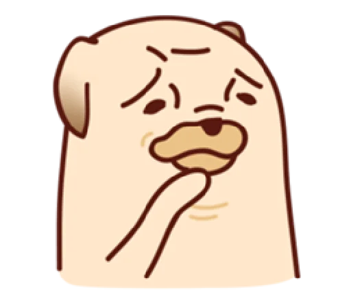 🤔 Стикер «Sundae the Pug» для Telegram