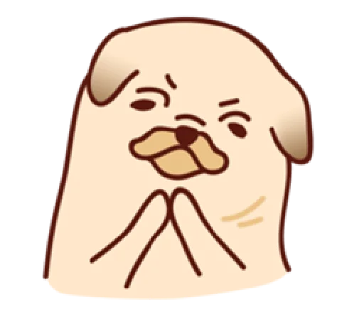 🥺 Стикер «Sundae the Pug» для Telegram