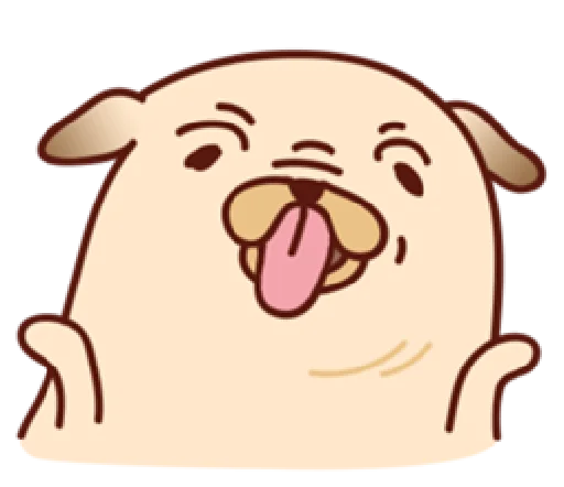 😛 Стикер «Sundae the Pug» для Telegram