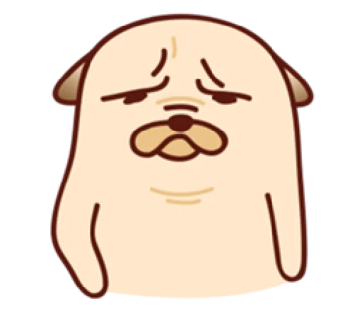 😣 Стикер «Sundae the Pug» для Telegram