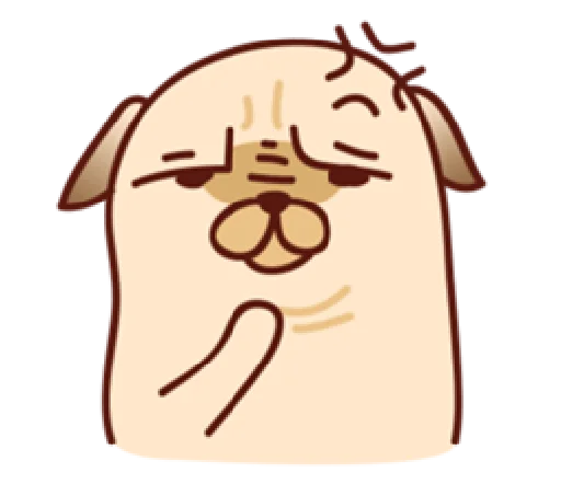 😓 Стикер «Sundae the Pug» для Telegram