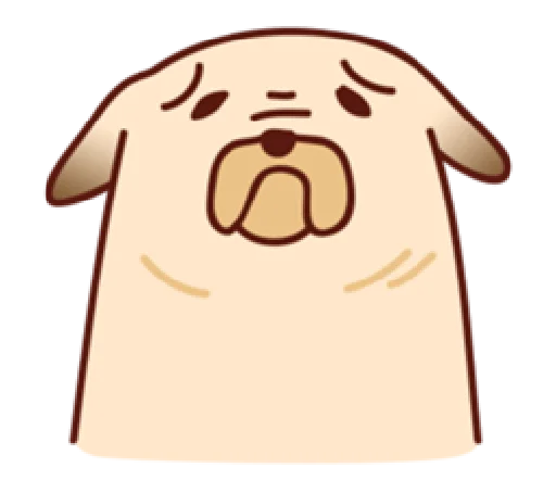 😞 Стикер «Sundae the Pug» для Telegram