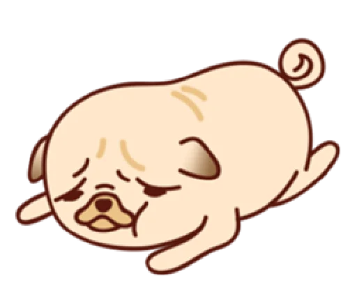 😔 Стикер «Sundae the Pug» для Telegram
