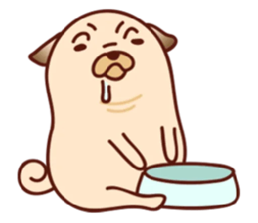 🤤 Стикер «Sundae the Pug» для Telegram