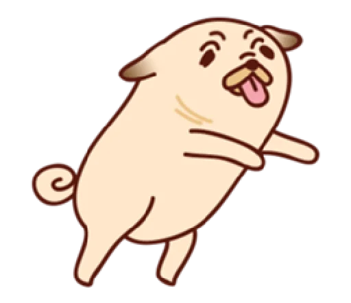 🤪 Стикер «Sundae the Pug» для Telegram