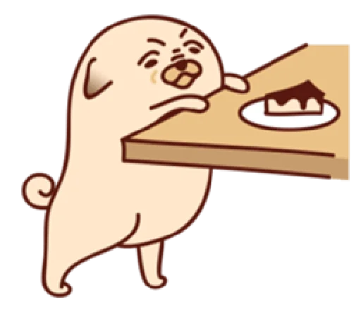 😍 Стикер «Sundae the Pug» для Telegram
