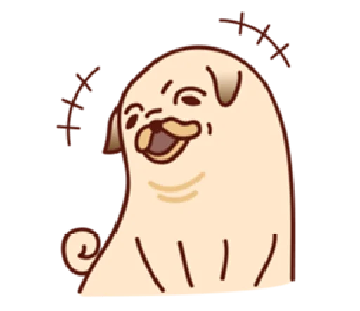 ☺️ Стикер «Sundae the Pug» для Telegram