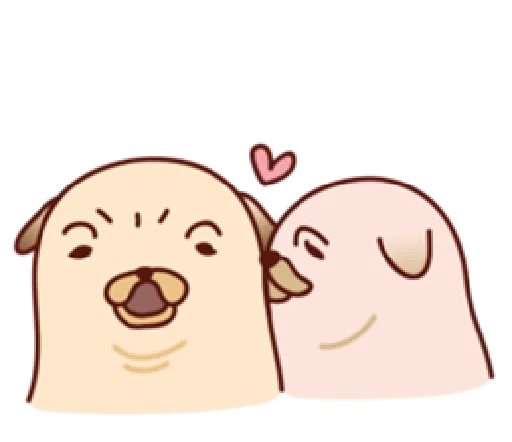 😘 Стикер «Sundae the Pug» для Telegram