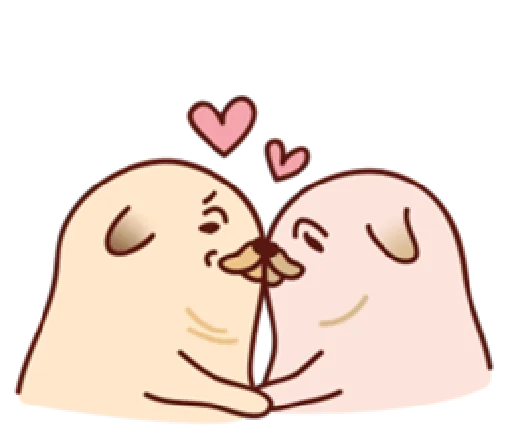 😘 Стикер «Sundae the Pug» для Telegram