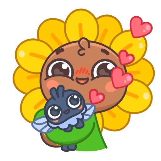 Обложка набора 🤩Sunflower emoji - ну очень миленький Подсолнух 😍