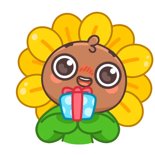 🎁 Стикер «Подсолнух» для Telegram