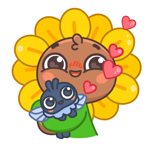 🥰 Стикер «Подсолнух» для Telegram