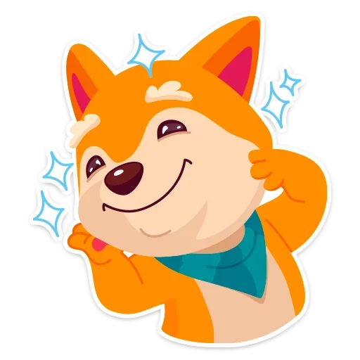 Стикерпак Пёсик Санни для Telegram