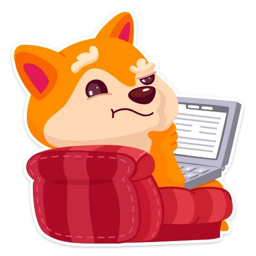 🤔 Стикер «Пёсик Санни» для Telegram