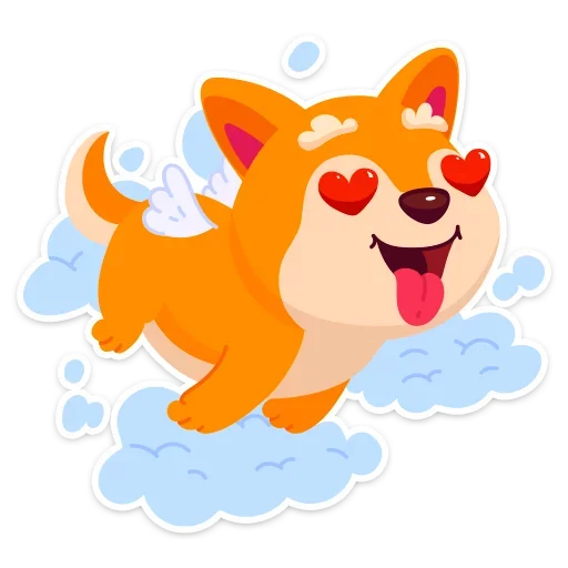 🥰 Стикер «Пёсик Санни» для Telegram