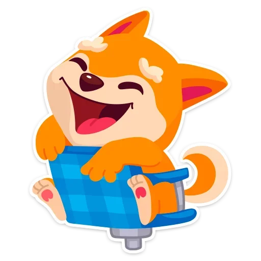 😁 Стикер «Пёсик Санни» для Telegram
