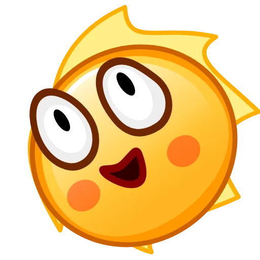 🙃 Стикер «Sun Emoji» для Telegram