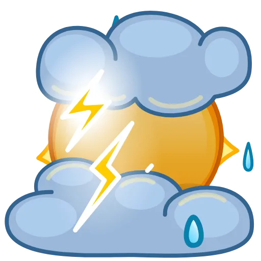 ⛈ Стикер «Sun Emoji» для Telegram