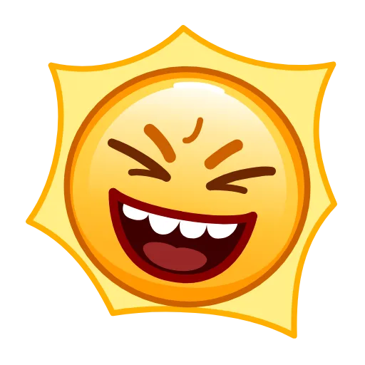 🤣 Стикер «Sun Emoji» для Telegram