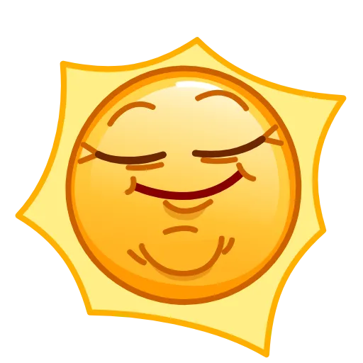 Стикерпак «Sun Emoji» для Telegram — обложка
