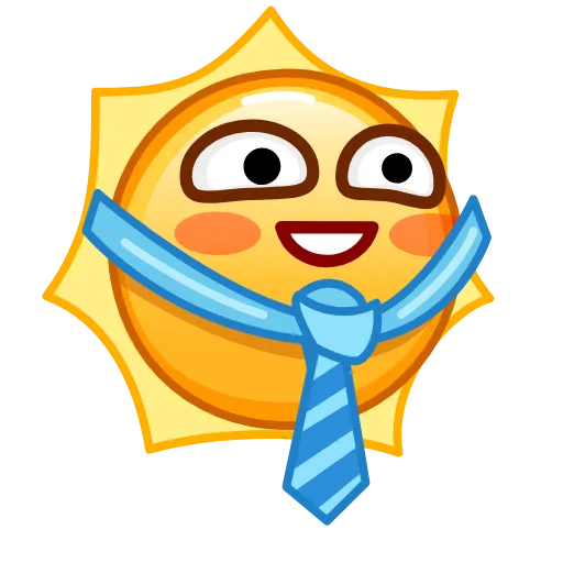 🤵‍♂ Стикер «Sun Emoji» для Telegram