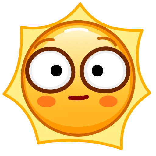 😮 Стикер «Sun Emoji» для Telegram