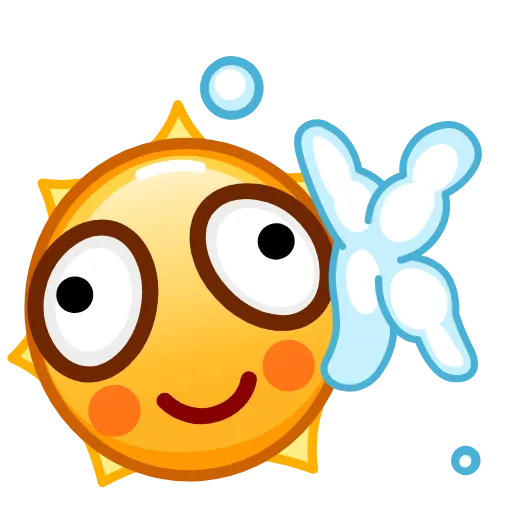 👌 Стикер «Sun Emoji» для Telegram