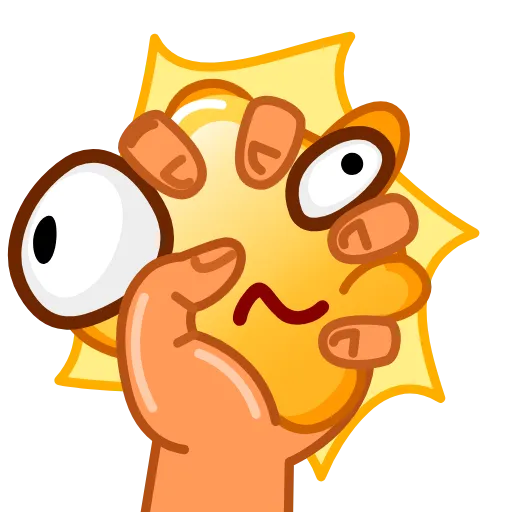 😵 Стикер «Sun Emoji» для Telegram