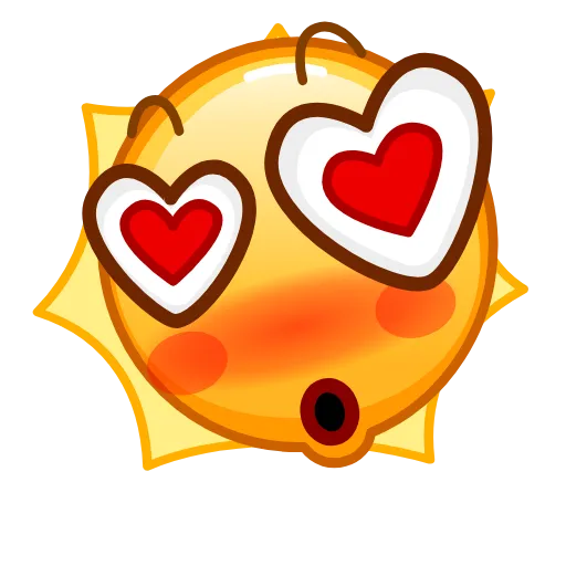 😍 Стикер «Sun Emoji» для Telegram