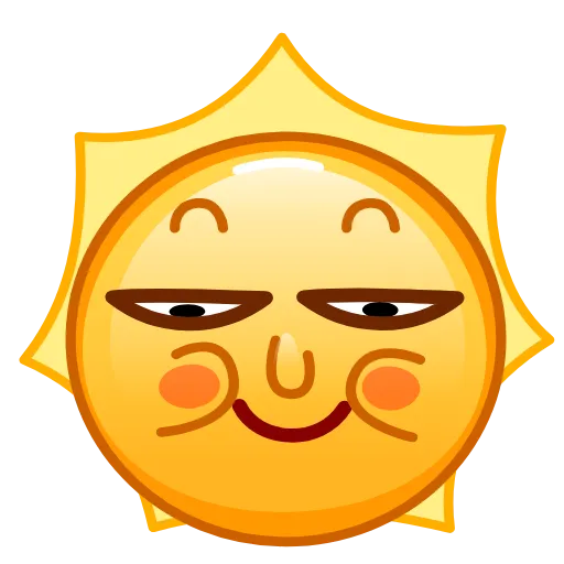 ☺️ Стикер «Sun Emoji» для Telegram