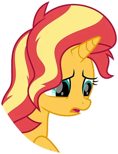 😥 Стикер «Sunset Shimmer» для Telegram