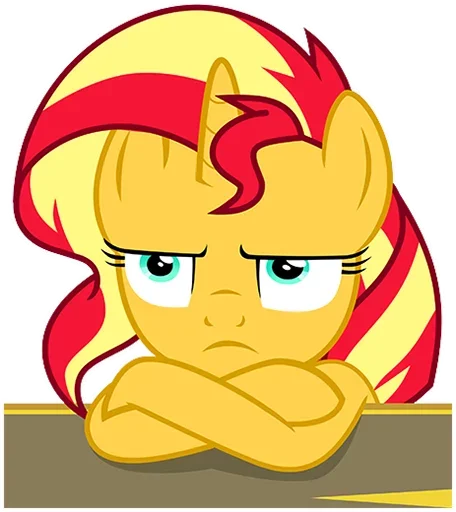 😒 Стикер «Sunset Shimmer» для Telegram