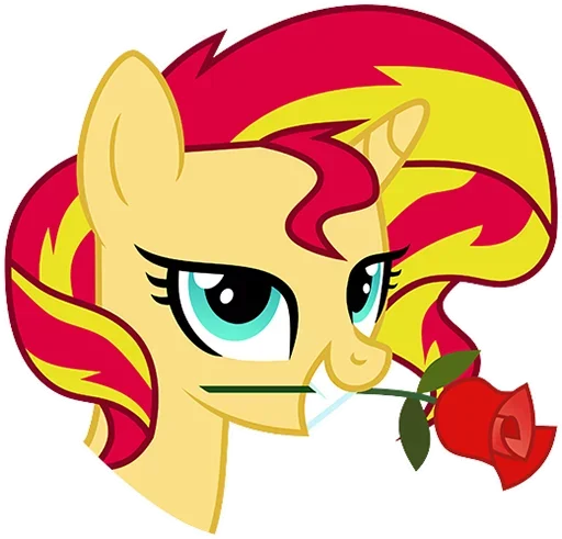 🌹 Стикер «Sunset Shimmer» для Telegram