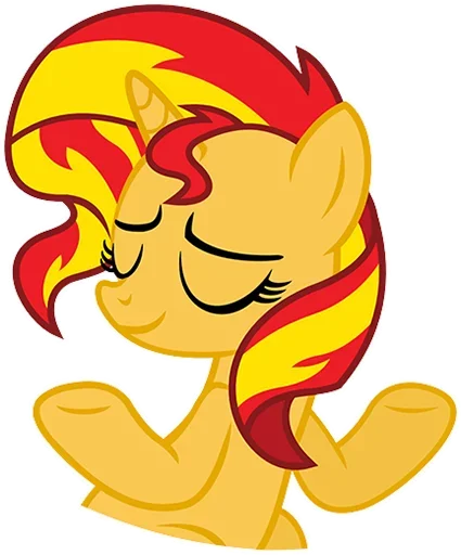 🤗 Стикер «Sunset Shimmer» для Telegram