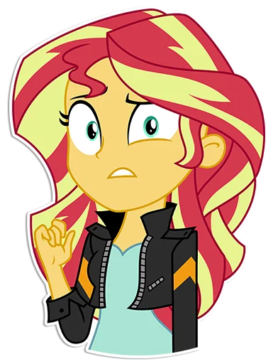 🥴 Стикер «Sunset Shimmer [EG]» для Telegram