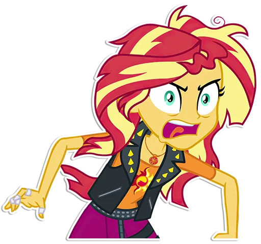 😡 Стикер «Sunset Shimmer [EG]» для Telegram