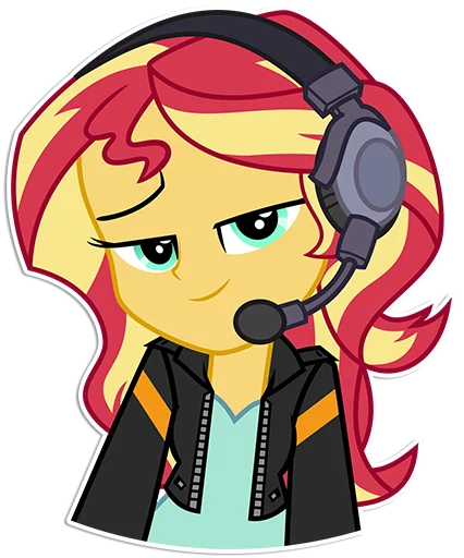 😏 Стикер «Sunset Shimmer [EG]» для Telegram