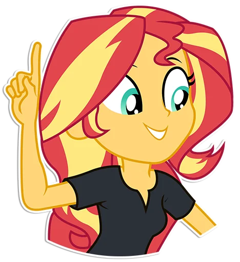 ☝️ Стикер «Sunset Shimmer [EG]» для Telegram
