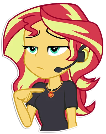 👉 Стикер «Sunset Shimmer [EG]» для Telegram