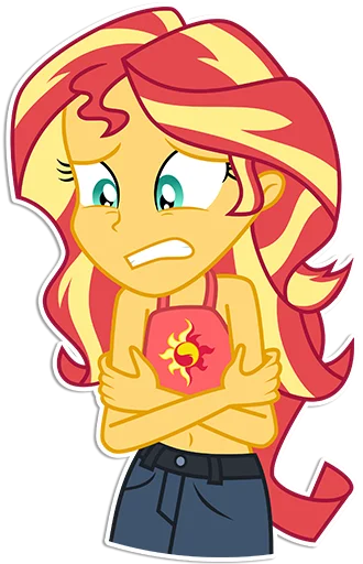 ❄️ Стикер «Sunset Shimmer [EG]» для Telegram