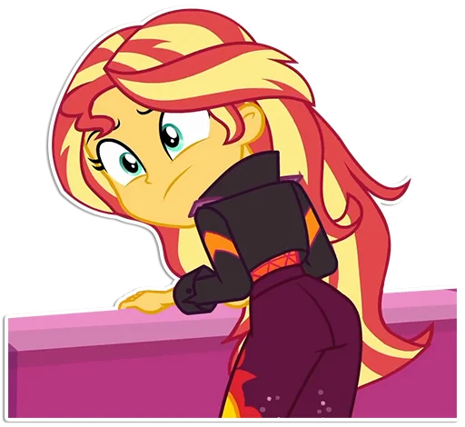 🙁 Стикер «Sunset Shimmer [EG]» для Telegram