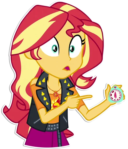 🕛 Стикер «Sunset Shimmer [EG]» для Telegram